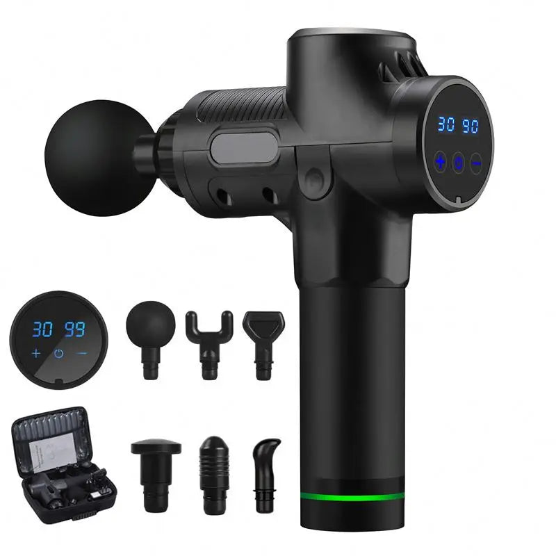 Pistolet de Massage 30 Vitesses à Écran LCD – Récupération Profonde