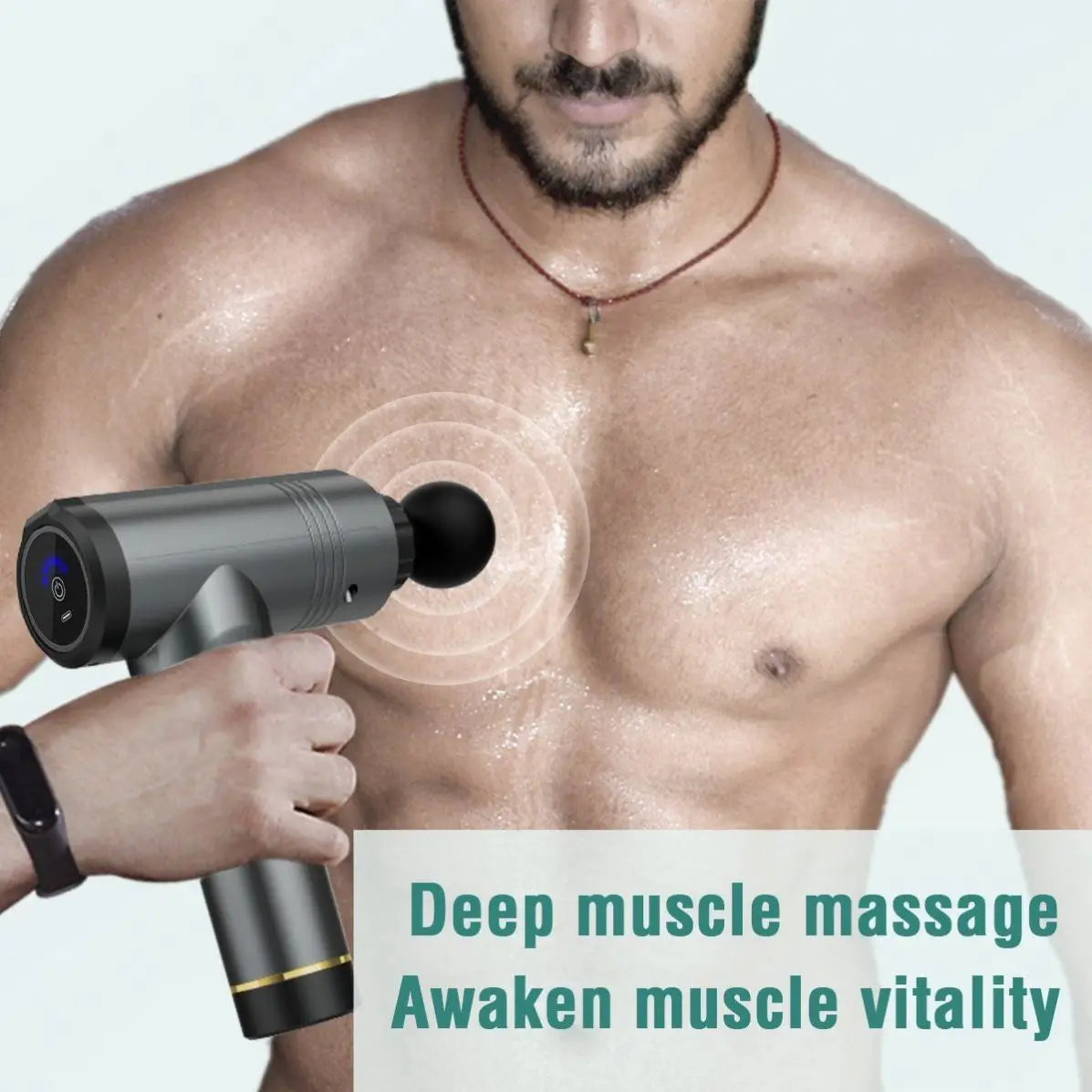 Pistolet de Massage Professionnel Sans Fil – Détente des Tissus Profonds