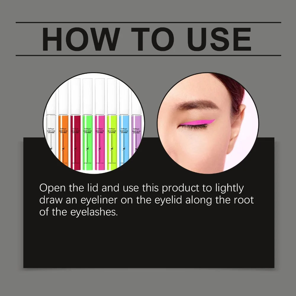 Eyeliner Liquide Blanc Fluo 5 ml – Regard Graphique Longue Tenue
