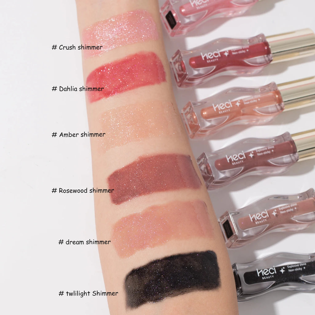 Gloss Huile Teinté Hydratant Vegan – Lèvres Brillantes et Confortables