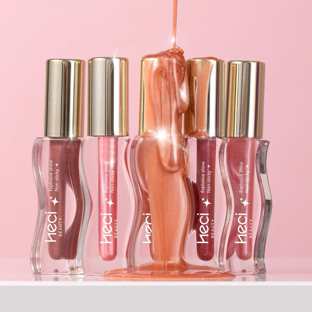 Gloss Huile Teinté Hydratant Vegan – Lèvres Brillantes et Confortables