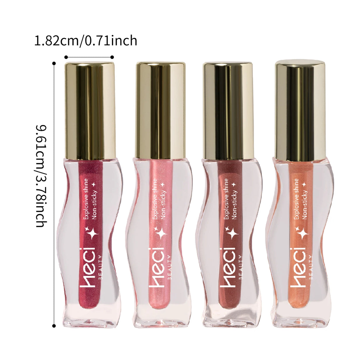 Gloss Huile Teinté Hydratant Vegan – Lèvres Brillantes et Confortables