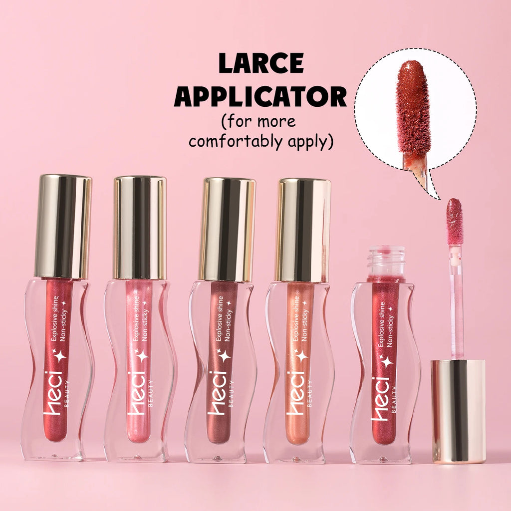Gloss Huile Teinté Hydratant Vegan – Lèvres Brillantes et Confortables