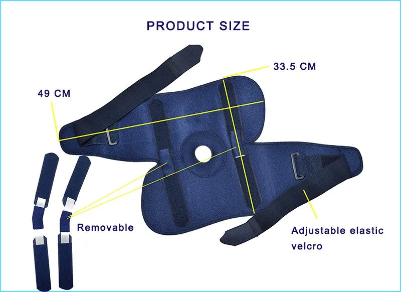 Genouillère Articulée Réglable – Maintien Respirant, Jambe Gauche ou Droite