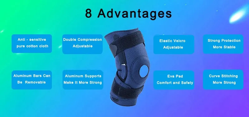Genouillère Articulée Réglable – Maintien Respirant, Jambe Gauche ou Droite