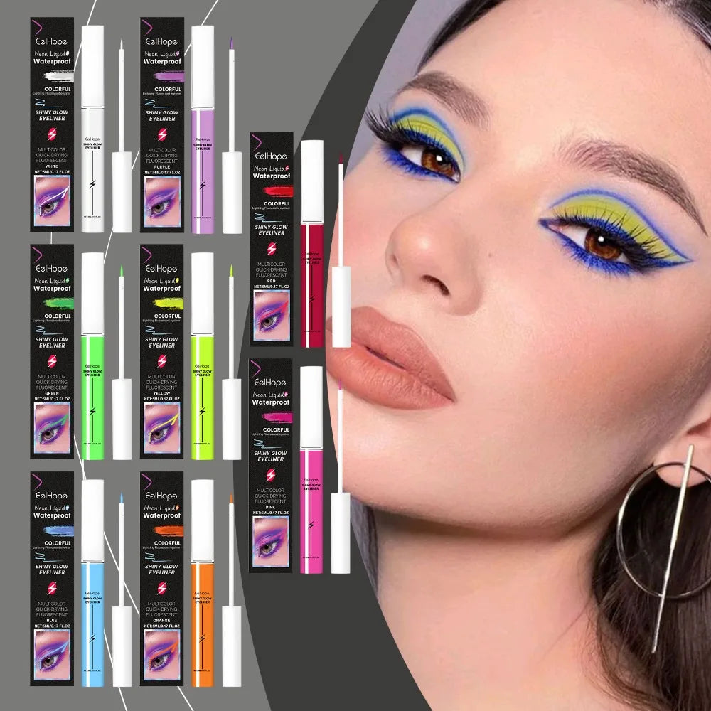 Eyeliner Liquide Blanc Fluo 5 ml – Regard Graphique Longue Tenue