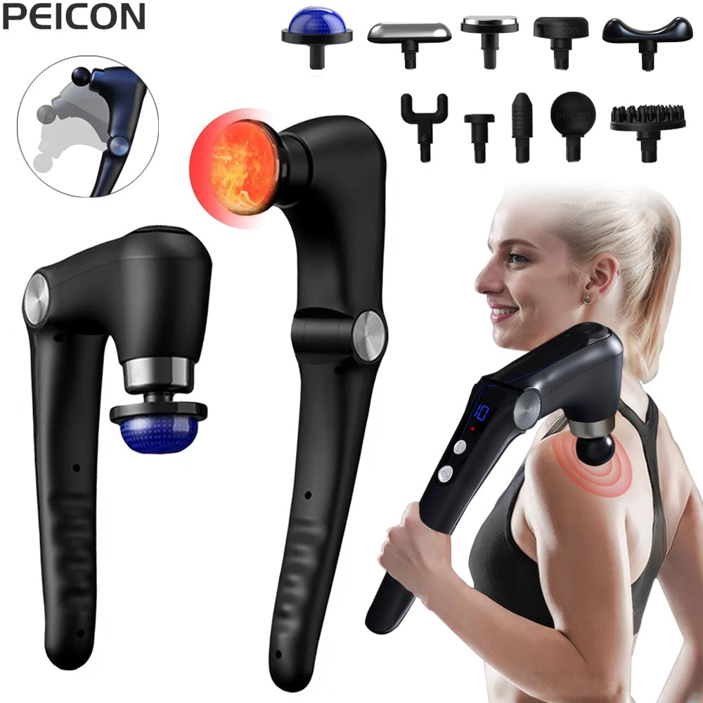 Pistolet de Massage Musculaire à Poignée – Détend Dos, Épaules et Nuque