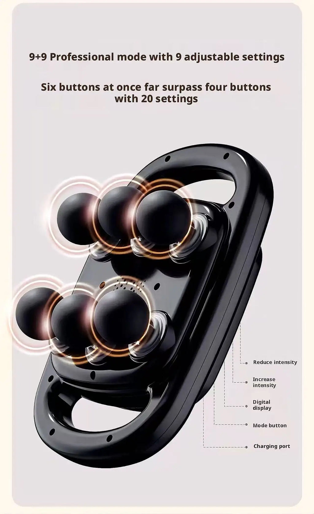 Pistolet de Massage Portable 6 Têtes – Détente Musculaire à la Maison