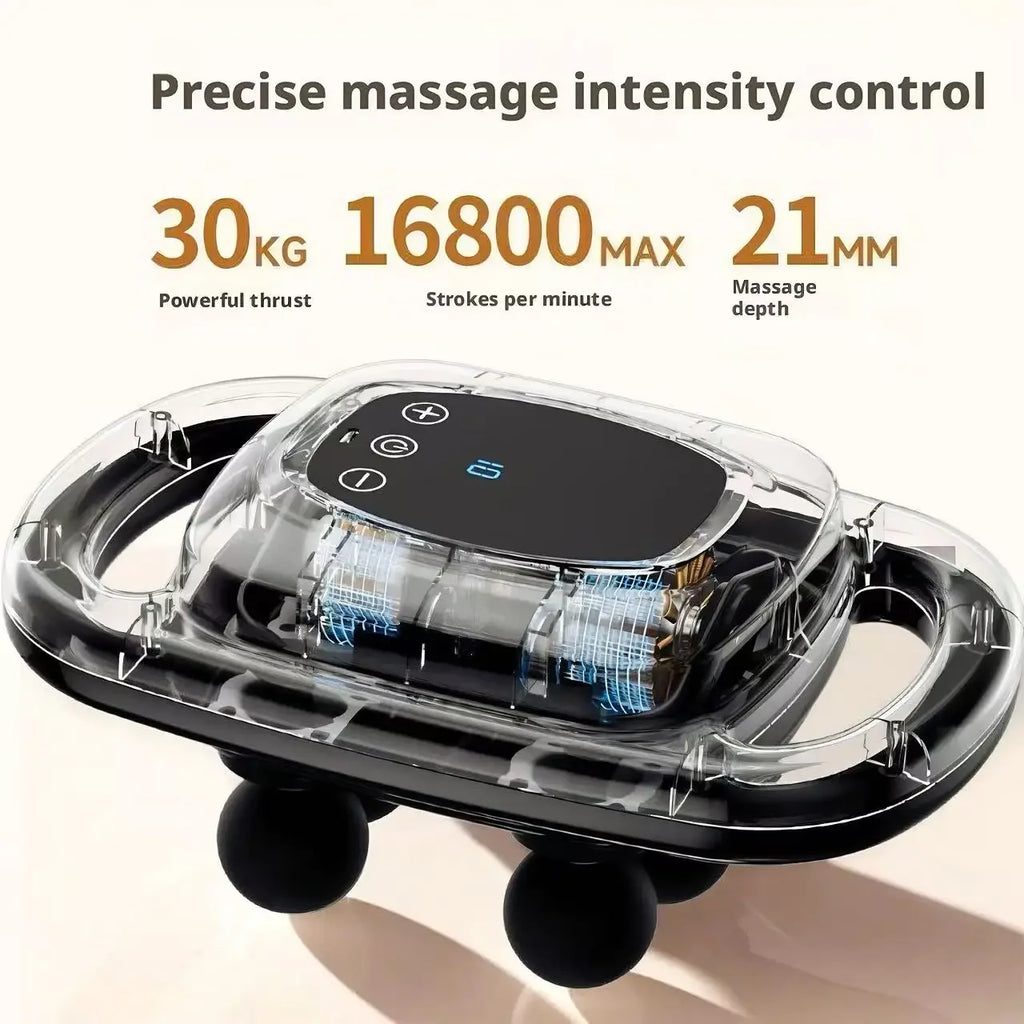 Pistolet de Massage Portable 6 Têtes – Détente Musculaire à la Maison