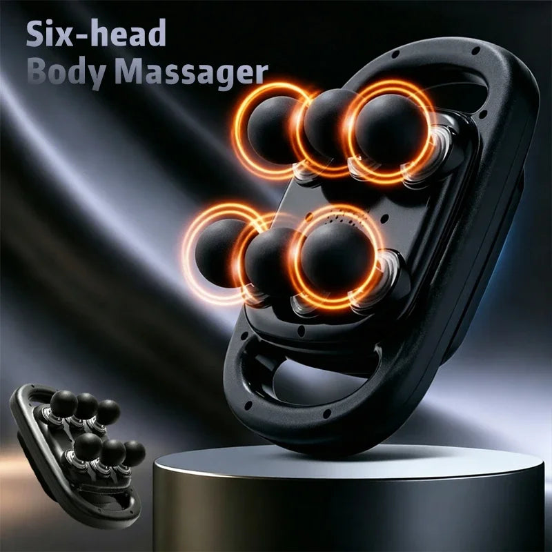 Pistolet de Massage Portable 6 Têtes – Détente Musculaire à la Maison