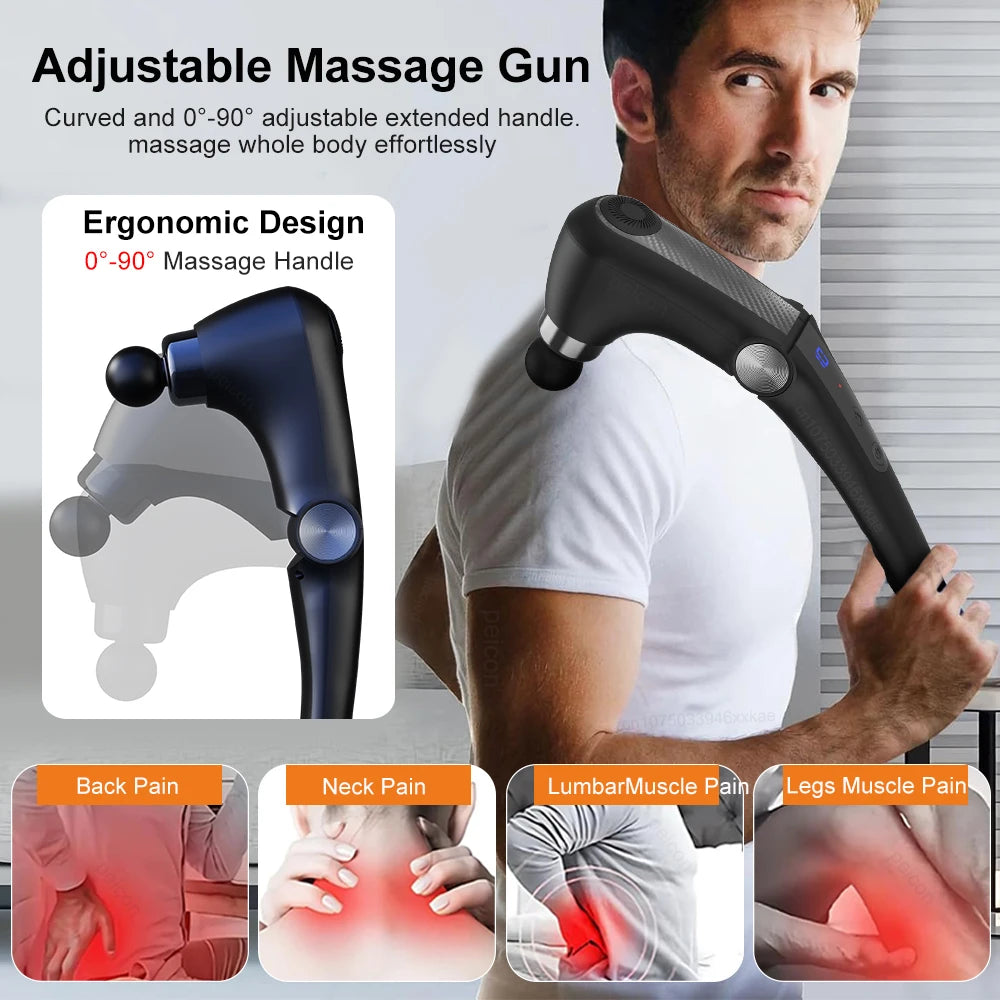 Pistolet de Massage Musculaire à Poignée – Détend Dos, Épaules et Nuque