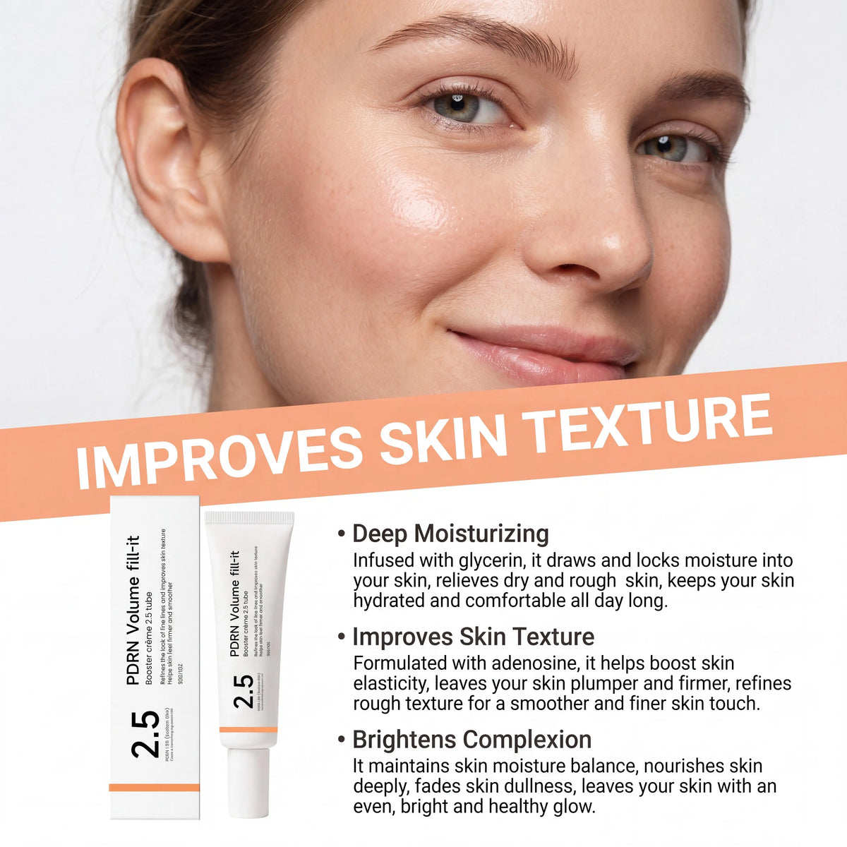 Crème Booster PDRN Anti-Âge – Repulpe, Raffermit et Lisse la Peau