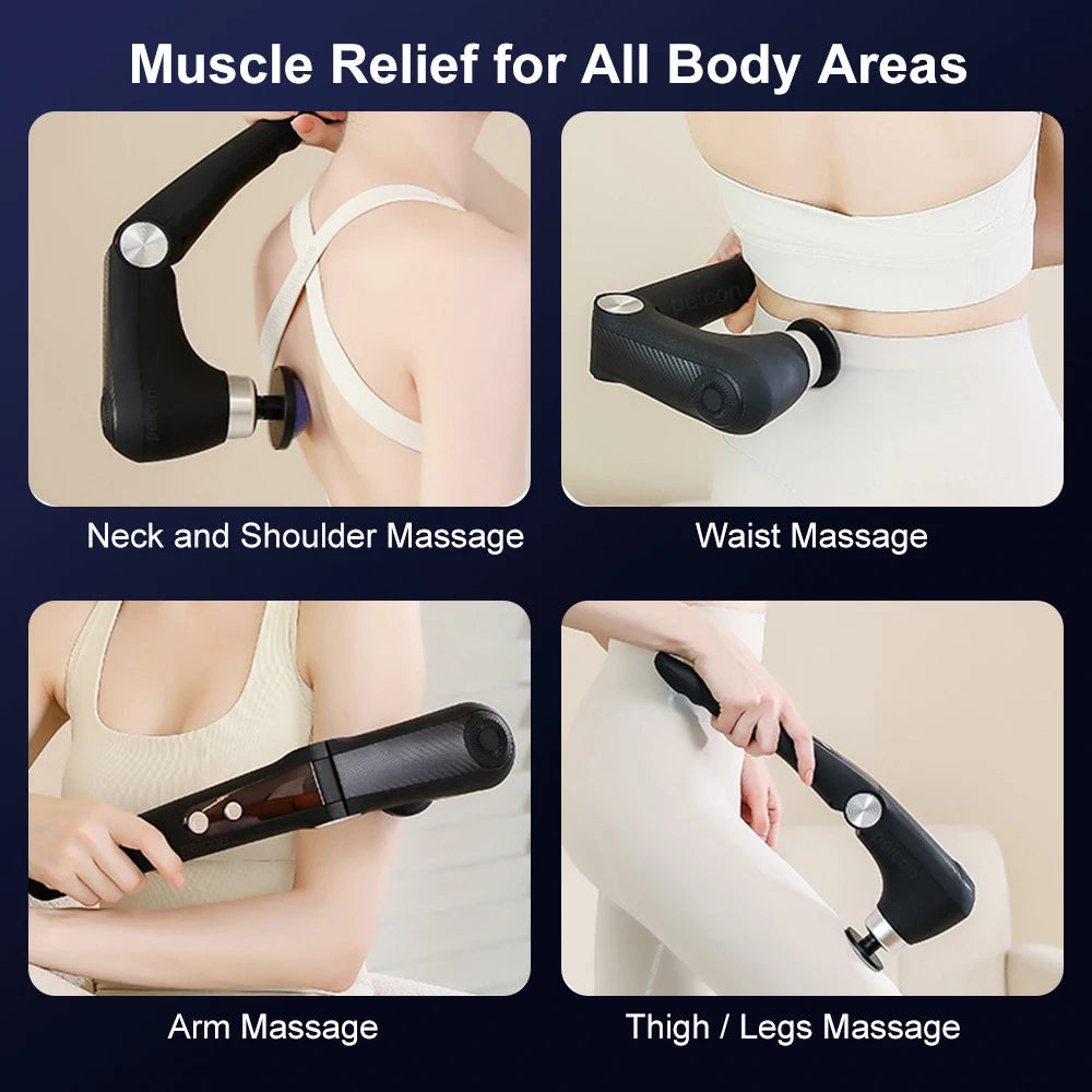 Pistolet de Massage Musculaire à Poignée – Détend Dos, Épaules et Nuque